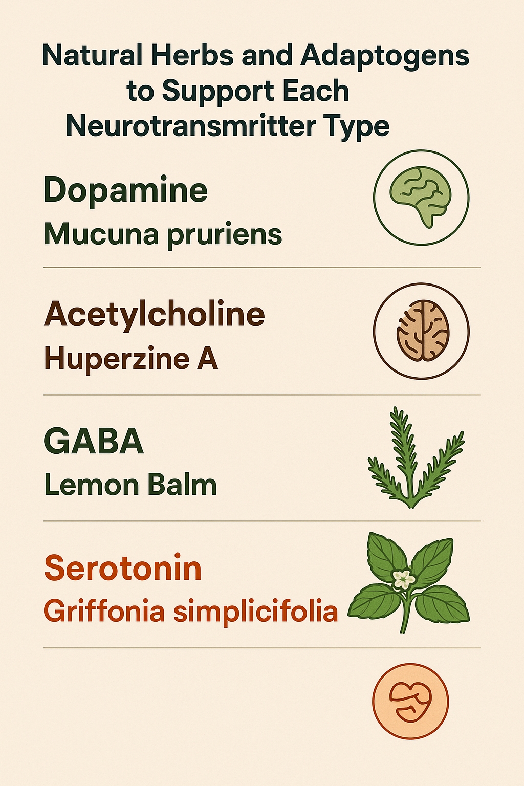 Natural Herbs and Adaptogens to Support Each Neurotransmitter Type