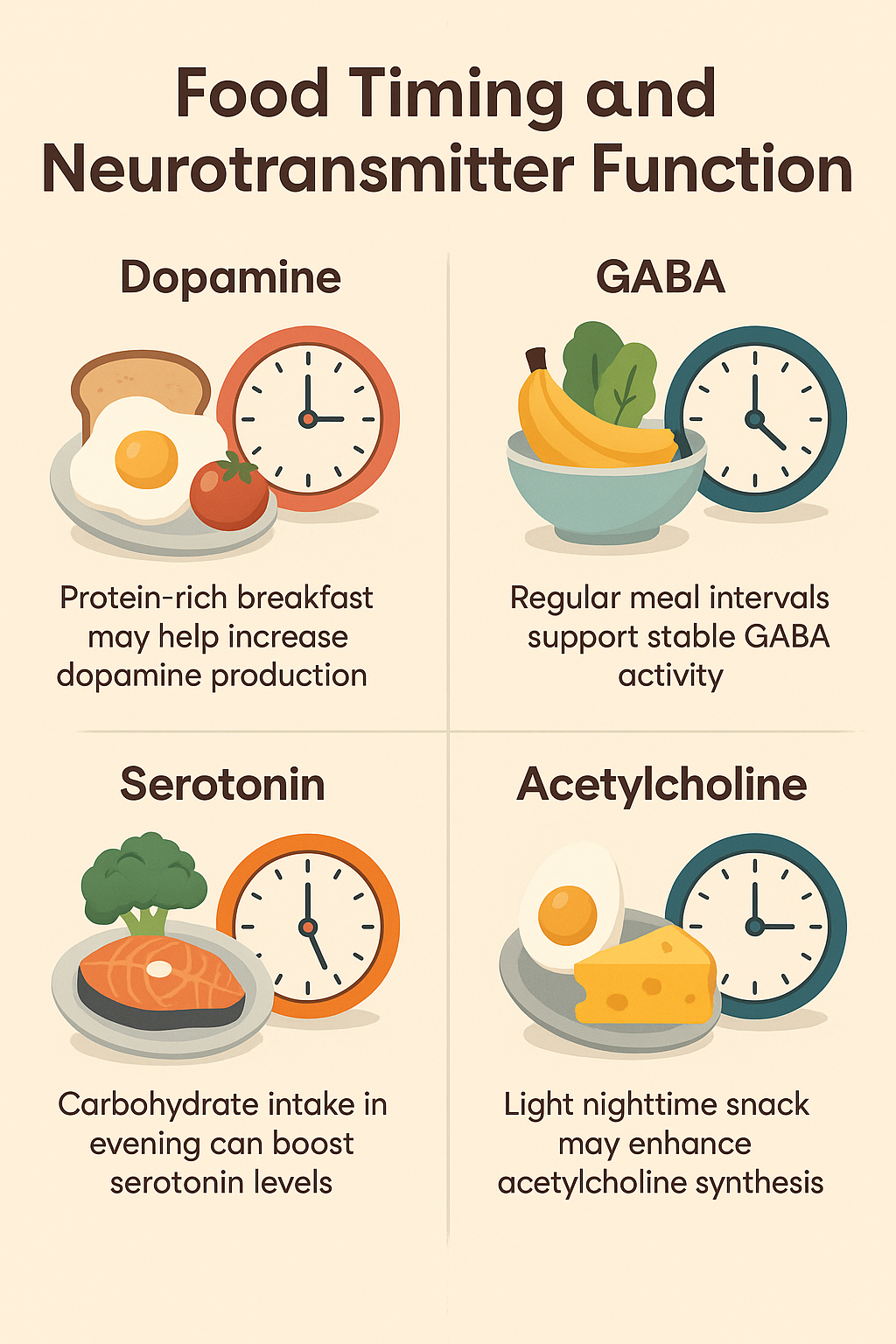 Food Timing and Neurotransmitter Function